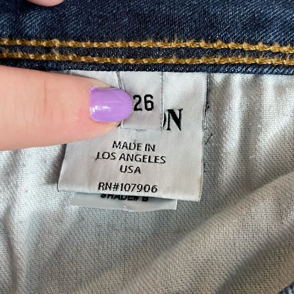Hudson Medium Wash Mid Rise Straight Leg Jeans - Picture 5 of 6